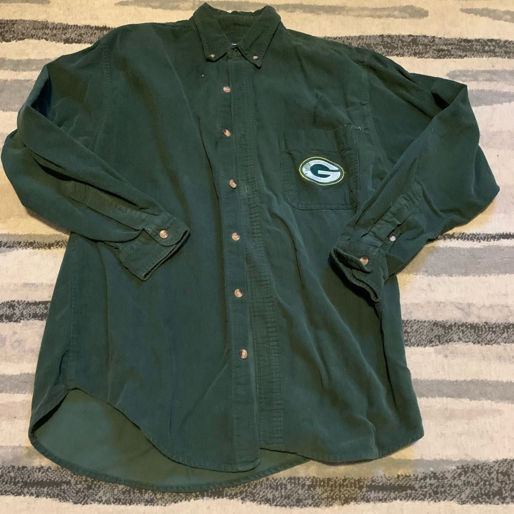 Vintage Packers Corduroy Button Up